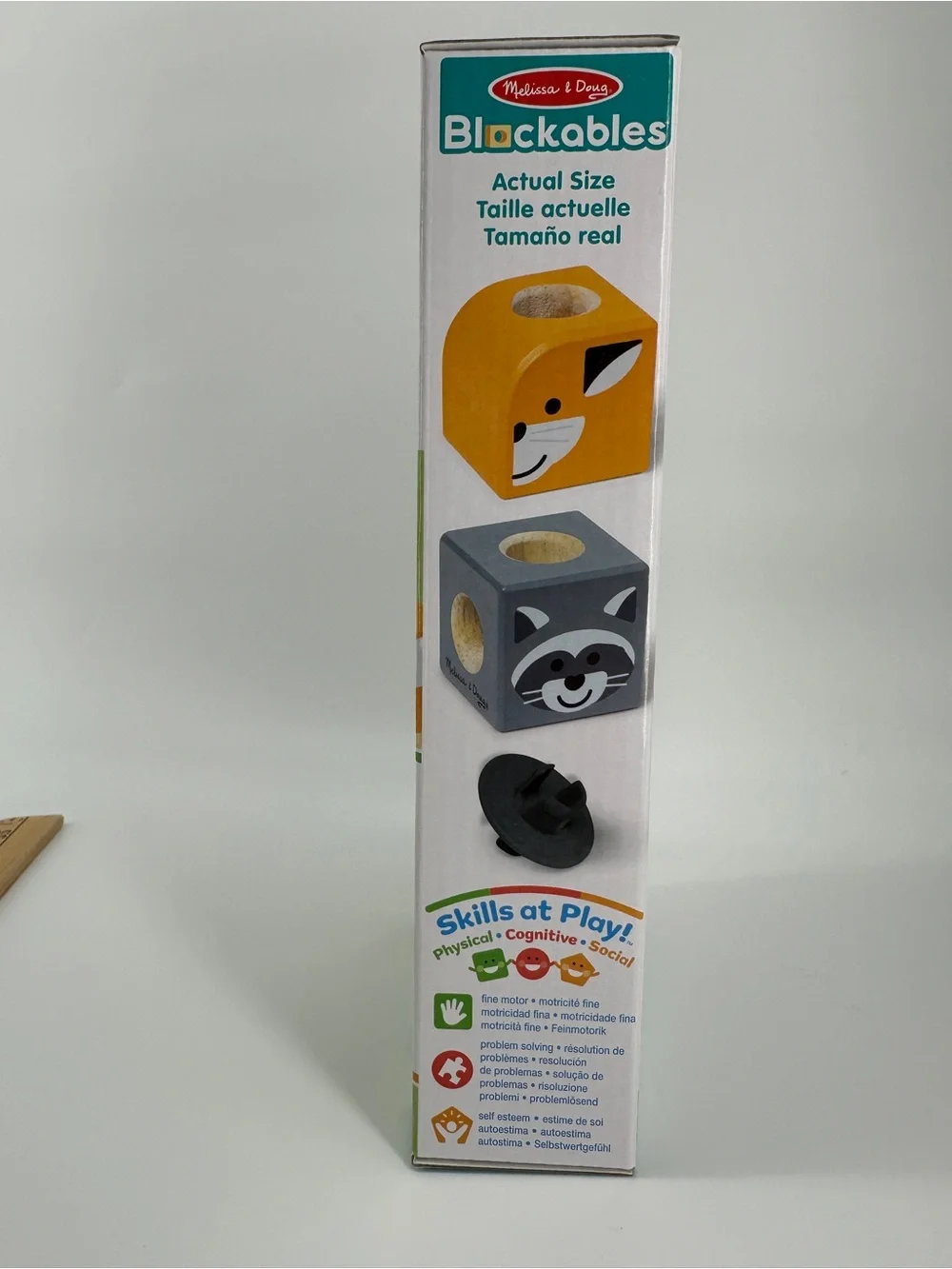 Melissa Doug Blockables Woodland Animal Wooden Snap Mix Match Congitive Physical